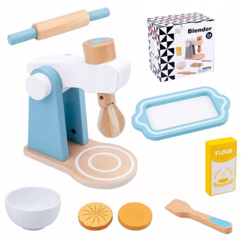 Drewniany Mikser Kuchenny dla Dzieci Akcesoria Zabawa w Gotowanie Luxma