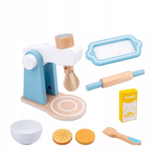 Drewniany Mikser Kuchenny dla Dzieci Akcesoria Zabawa w Gotowanie Luxma