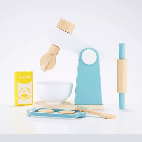 Drewniany Mikser Kuchenny dla Dzieci Akcesoria Zabawa w Gotowanie Luxma