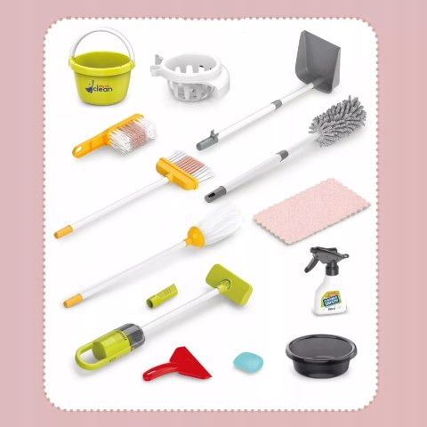 Duży Zestaw do Sprzątania dla Dzieci Odkurzacz Elektroniczny Akcesoria Mop Luxma