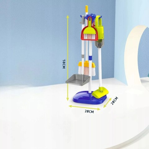 Duży Zestaw do Sprzątania dla Dzieci Odkurzacz Elektroniczny Akcesoria Mop Luxma