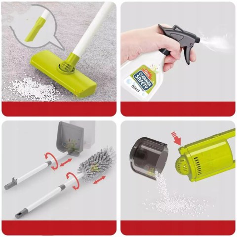 Duży Zestaw do Sprzątania dla Dzieci Odkurzacz Elektroniczny Akcesoria Mop Luxma