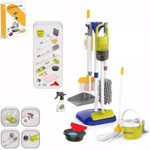 Duży Zestaw do Sprzątania dla Dzieci Odkurzacz Elektroniczny Akcesoria Mop Luxma