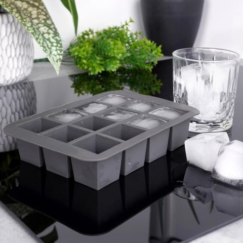 Forma do Kostek Lodu EXCELLENT Silikonowa 19,5 x 14 cm Kwadrat 12 szt.