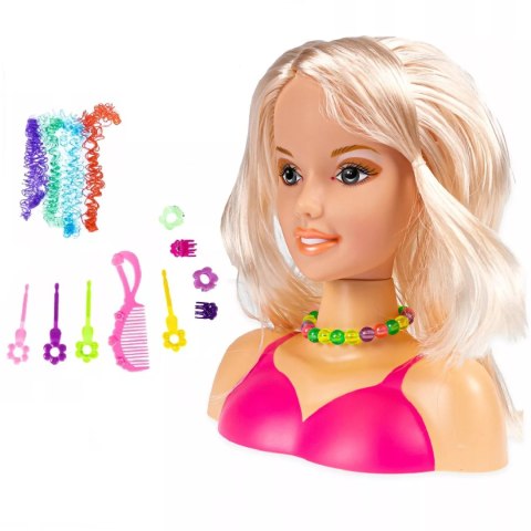 Głowa popiersie lalki do czesania i makijażu 358