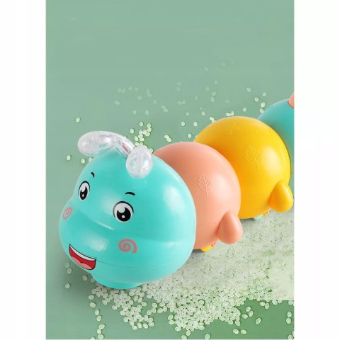 Interaktywna Gąsienica do Raczkowania dla dzieci światła dźwięk melodia Luxma