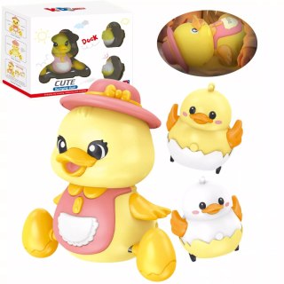 Interaktywna Kaczuszka z maluchami na magnes nauka raczkowania dla dzieci Luxma