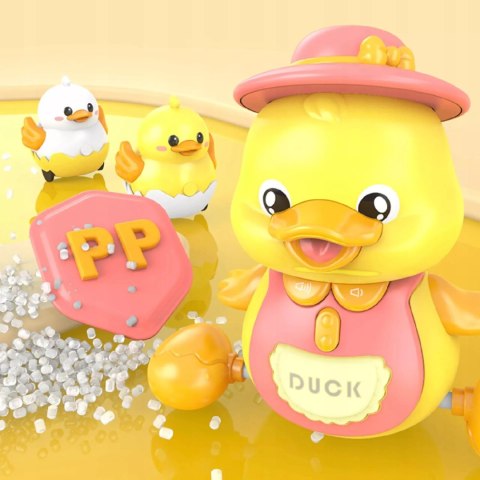 Interaktywna Kaczuszka z maluchami na magnes nauka raczkowania dla dzieci Luxma