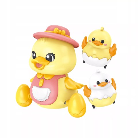 Interaktywna Kaczuszka z maluchami na magnes nauka raczkowania dla dzieci Luxma