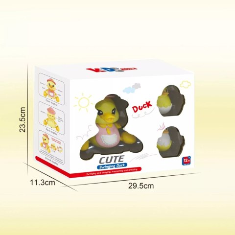 Interaktywna Kaczuszka z maluchami na magnes nauka raczkowania dla dzieci Luxma
