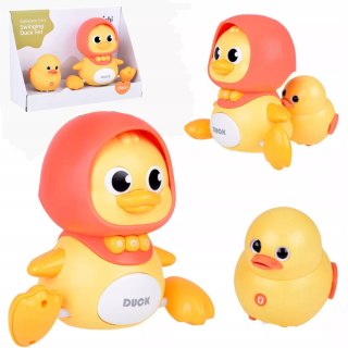 Interaktywna kaczka z maluchem na magnes dla dzieci nauka raczkowania Luxma