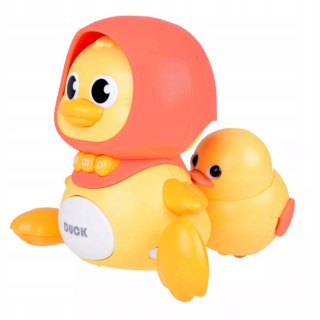 Interaktywna kaczka z maluchem na magnes dla dzieci nauka raczkowania Luxma