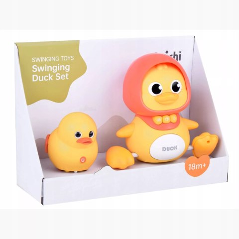 Interaktywna kaczka z maluchem na magnes dla dzieci nauka raczkowania Luxma