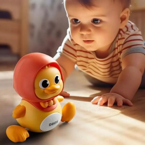 Interaktywna kaczka z maluchem na magnes dla dzieci nauka raczkowania Luxma