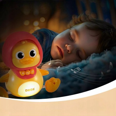 Interaktywna kaczka z maluchem na magnes dla dzieci nauka raczkowania Luxma
