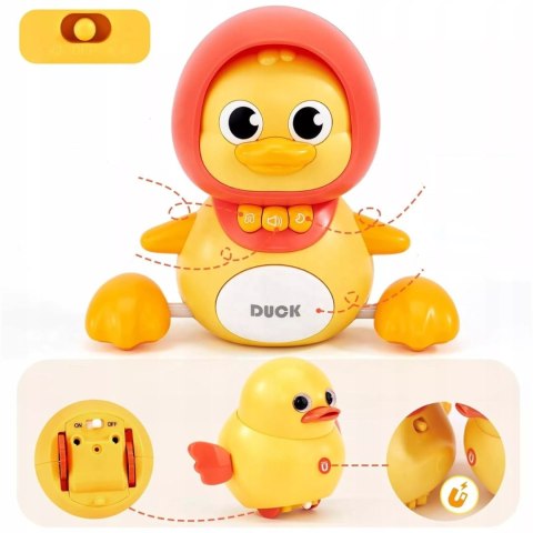Interaktywna kaczka z maluchem na magnes dla dzieci nauka raczkowania Luxma