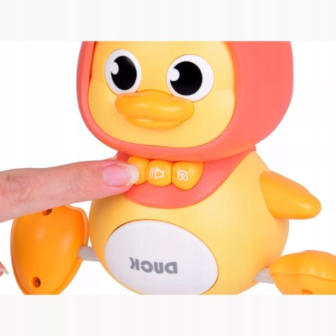 Interaktywna kaczka z maluchem na magnes dla dzieci nauka raczkowania Luxma