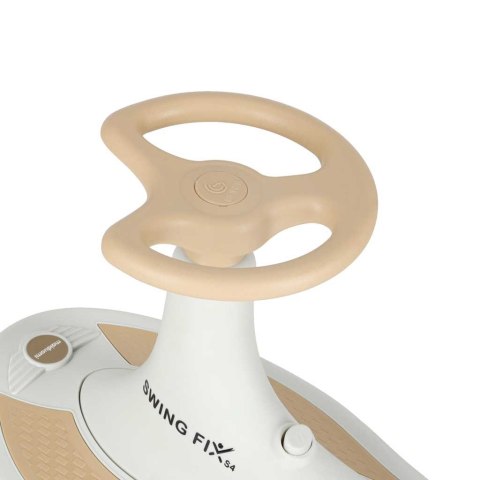 Jeździk grawitacyjny LED Swing Fix S4 świecące koła z muzyką grający 76cm złoto-biały max 100kg Kik Sp. z o. o. Sp. k.