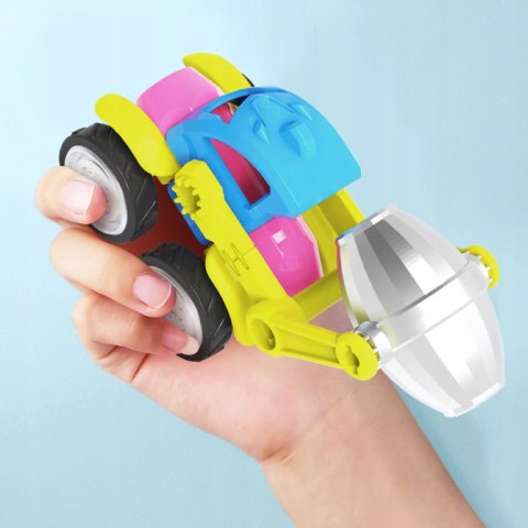 Klocki Magnetyczne Pojazdy Budowlane Drogowe Komplet Zestaw 6 pojazdów Luxma