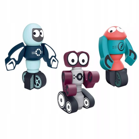 Klocki magnetyczne dla dzieci roboty 21 elementów kosmiczna zabawa Luxma