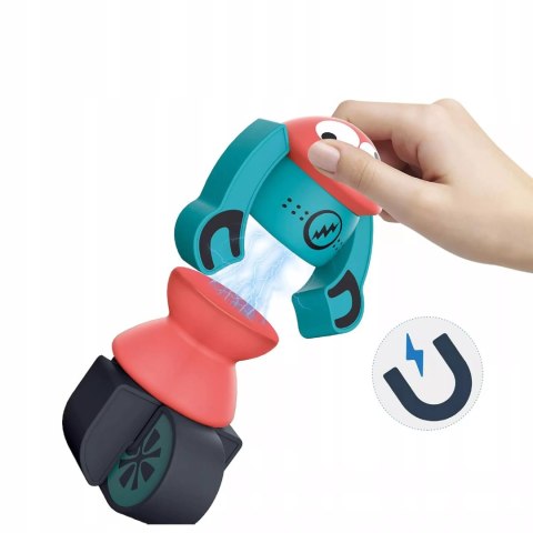 Klocki magnetyczne dla dzieci roboty 21 elementów kosmiczna zabawa Luxma