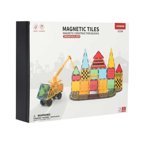 Klocki magnetyczne konstrukcyjne 3D budowa 50 elementów Kik Sp. z o. o. Sp. k.