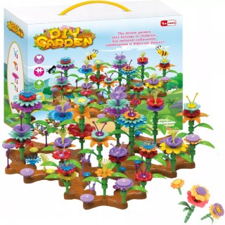 Kreatywny Ogródek klocki konstrukcyjne 148 El. Kwiaty Edukacyjne kwiatki Luxma