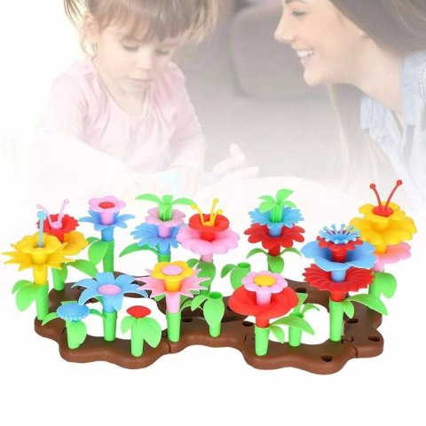 Kreatywny Ogródek klocki konstrukcyjne 148 El. Kwiaty Edukacyjne kwiatki Luxma