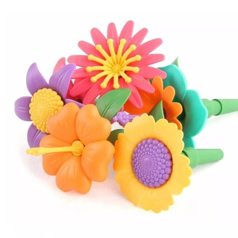 Kreatywny Ogródek klocki konstrukcyjne 148 El. Kwiaty Edukacyjne kwiatki Luxma