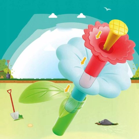 Kreatywny Ogródek klocki konstrukcyjne 148 El. Kwiaty Edukacyjne kwiatki Luxma