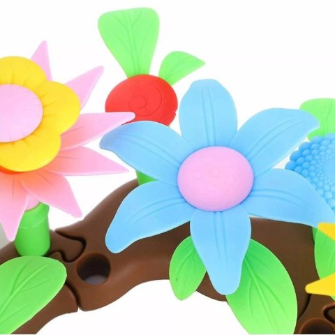 Kreatywny Ogródek klocki konstrukcyjne 148 El. Kwiaty Edukacyjne kwiatki Luxma