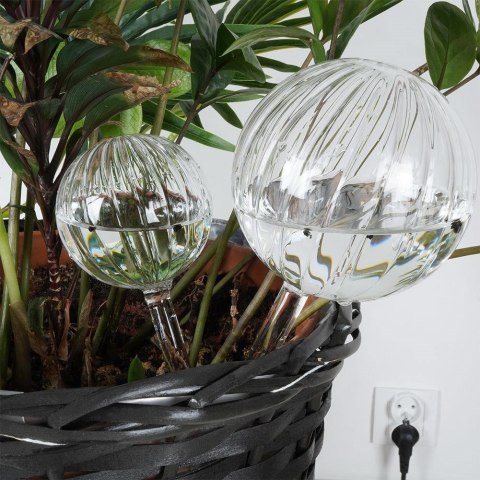 Kule Nawadniające do Roślin Kwiatów Szklane Dozownik VILDE 2 szt.