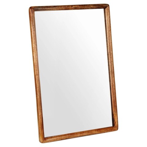 Lustro Ścienne Drewniane Prostokątne Wiszące Dekoracyjne VILDE 40 x 60 cm