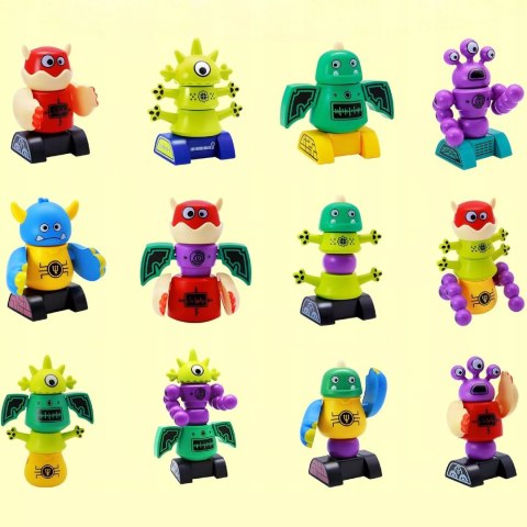 Magnetyczne Potwory Klocki Roboty dla dzieci 18m+ Zabawka Edukacyjna Luxma