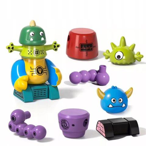 Magnetyczne Potwory Klocki Roboty dla dzieci 18m+ Zabawka Edukacyjna Luxma