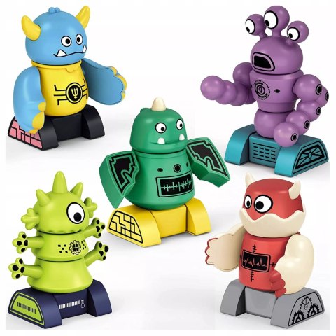 Magnetyczne Potwory Klocki Roboty dla dzieci 18m+ Zabawka Edukacyjna Luxma