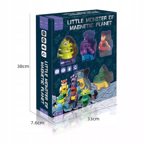 Magnetyczne Potwory Klocki Roboty dla dzieci 18m+ Zabawka Edukacyjna Luxma
