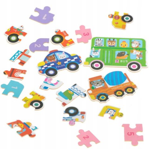 Moje pierwsze puzzle pojazdy służbowe 30 szt. 1768 Luxma