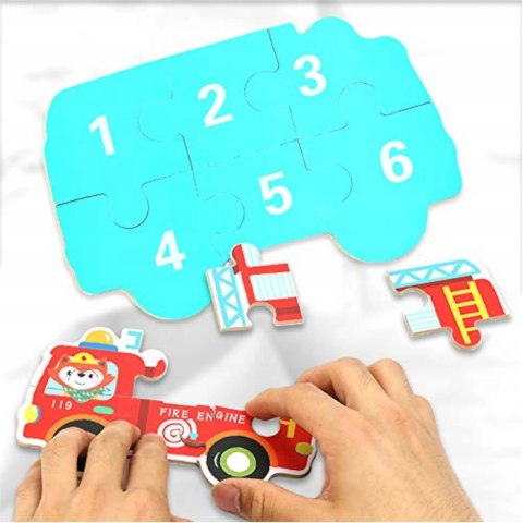 Moje pierwsze puzzle pojazdy służbowe 30 szt. 1768 Luxma