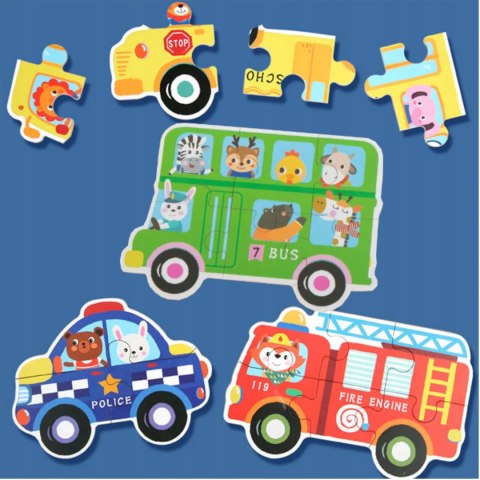 Moje pierwsze puzzle pojazdy służbowe 30 szt. 1768 Luxma