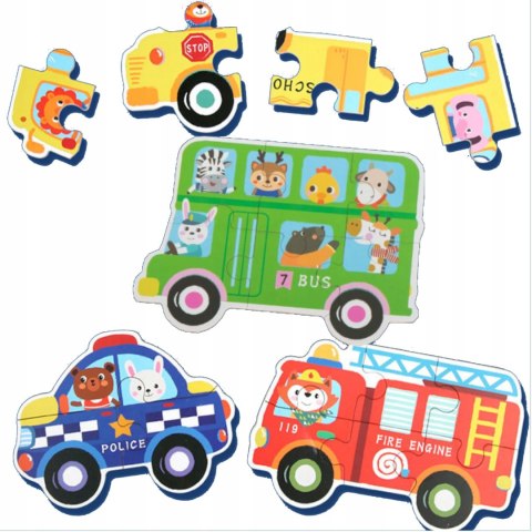 Moje pierwsze puzzle pojazdy służbowe 30 szt. 1768 Luxma