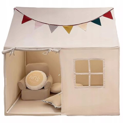 Namiot domek girlanda trójkątna lampki gwiazdki okno DL025 Luxma