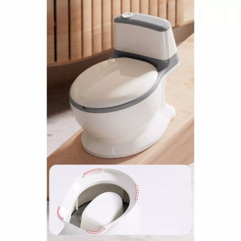 Nocnik toaleta dla Dzieci WC miękkie siedzisko wuciągany wkład dźwięki Luxma