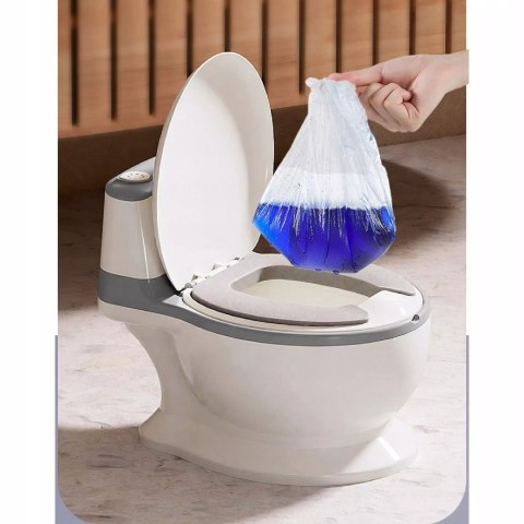 Nocnik toaleta dla Dzieci WC miękkie siedzisko wuciągany wkład dźwięki Luxma