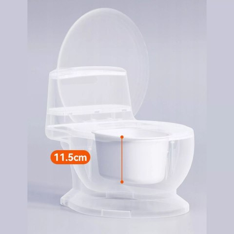 Nocnik toaleta dla Dzieci WC miękkie siedzisko wuciągany wkład dźwięki Luxma