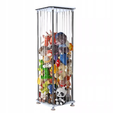 Organizer na pluszaki i zabawki stojak z elastycznymi pasami, pojemny Luxma