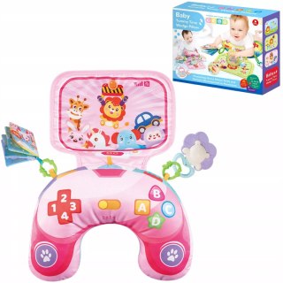 Poduszka Edukacyjna dla Niemowlaka Sensoryczna Zabawa Grzechotka Książeczka Luxma