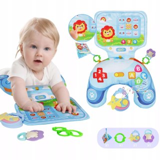 Poduszka Edukacyjna dla Niemowlaka Sensoryczna Zabawa Grzechotki Melodie Luxma