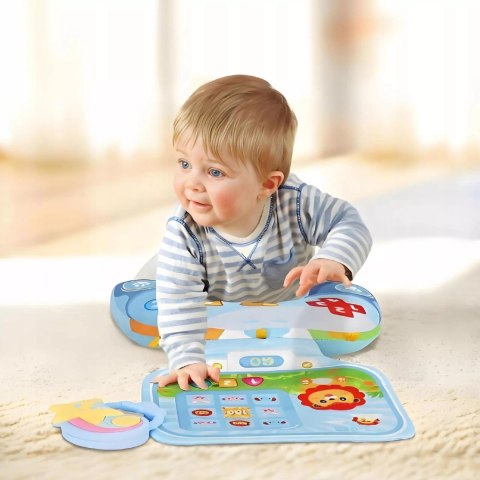 Poduszka Edukacyjna dla Niemowlaka Sensoryczna Zabawa Grzechotki Melodie Luxma