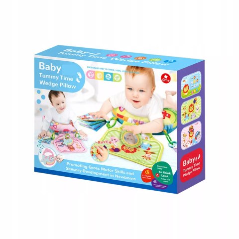 Poduszka Edukacyjna dla Niemowlaka Sensoryczna Zabawa Grzechotki Melodie Luxma